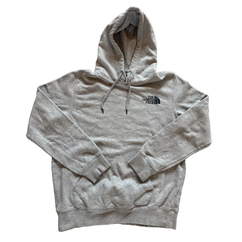 North Face Men's Gray Pullover Hoodie Size Medium‎